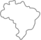 ícone de mapa do brasil representado com linhas finas cinzas
